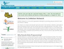 Tablet Screenshot of inmotionetwork.org